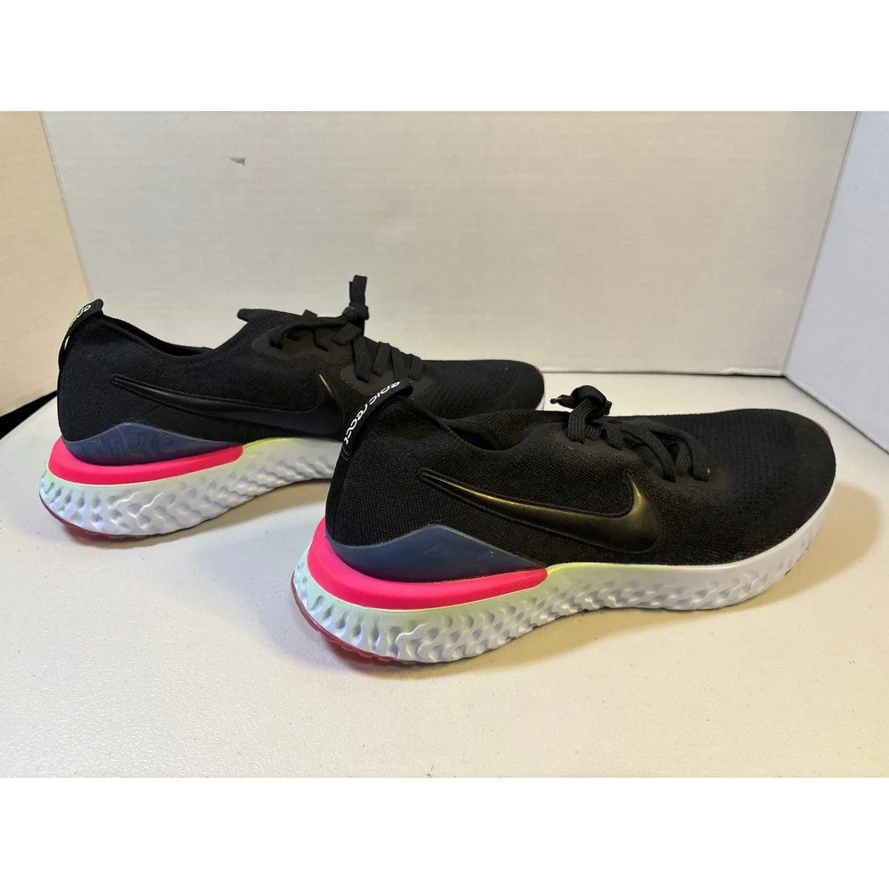 Nike Epic React Flyknit Womens Running Shoes‎ Black Pink Size 13 no box
